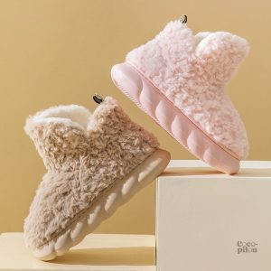 Chausson cocooning femme, parfait pour se détendre à la maison