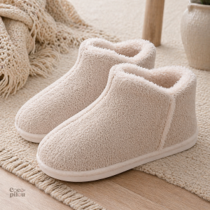 Chausson femme fourrure Pilou Pilou confortable et douillet