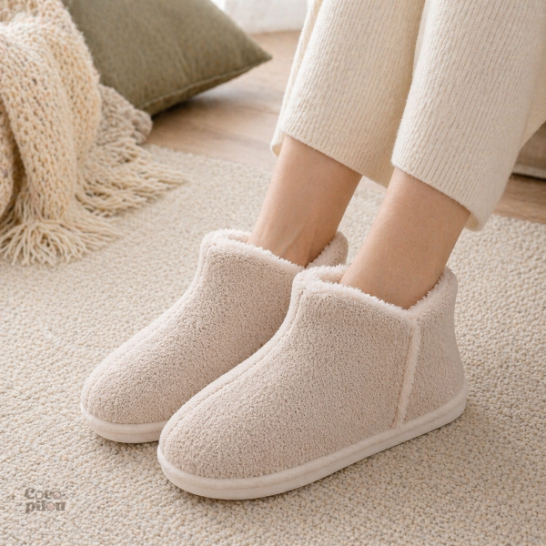 Chausson Pilou Pilou en fourrure pour un style cocooning
