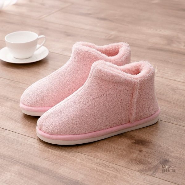 Chausson femme, style moelleux et agréable