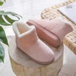 Chausson femme en matière chaude et agréable