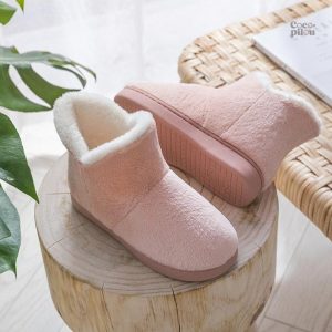 Chausson femme en matière chaude et agréable