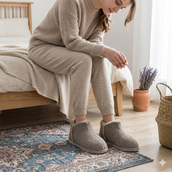 Chausson Pilou Pilou femme en matière chaleureuse