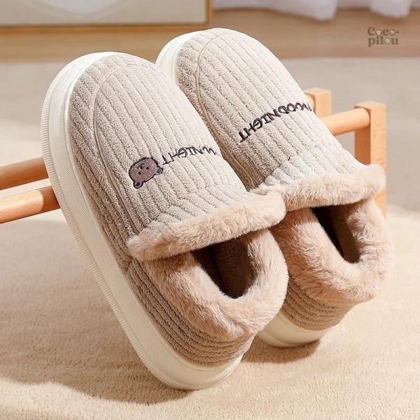Chausson moumoute homme confort doux et chaud