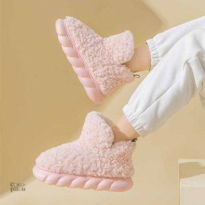 Chausson peluche Pilou Pilou femme confortable et douillet