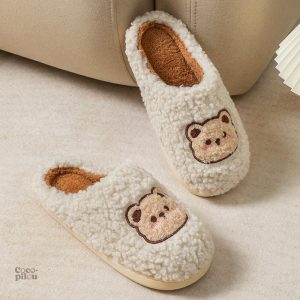 Chausson Pilou Pilou pour femme en peluche douce
