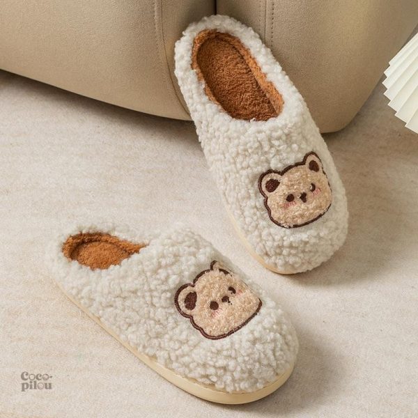 Chausson Pilou Pilou pour femme en peluche douce