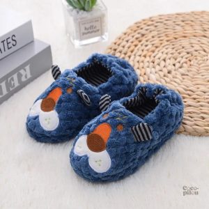 Chaussons fourrés bébé garçon Pilou Pilou confortables