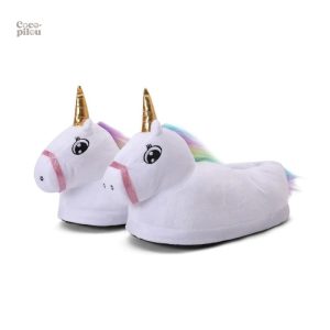 Chaussons licorne blanche Pilou Pilou pour fille