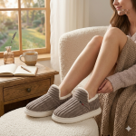 Chaussons doux pour femme, style montants et chaleureux