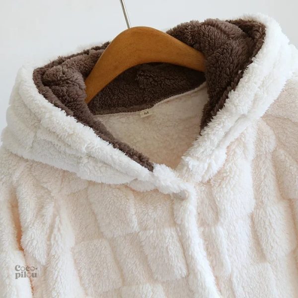 Style cocooning avec chemise de nuit chaude pour femmes