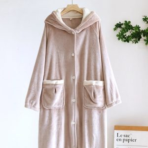 Chemise de nuit en flanelle pour femme Pilou Pilou