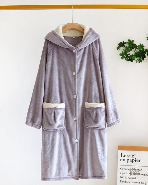chemise-de-nuit-molletonnee-1 Chemise de nuit molletonnée pour femme, style Pilou Pilou