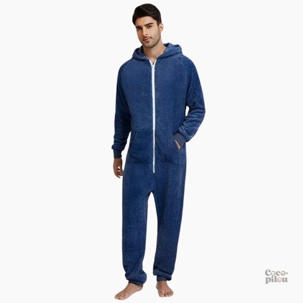 Combi plaid homme confortable et chaud pour les soirées cocooning
