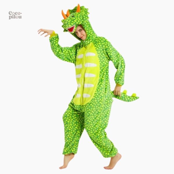 Combi pyjama dinosaure Pilou Pilou femme confortable et stylé