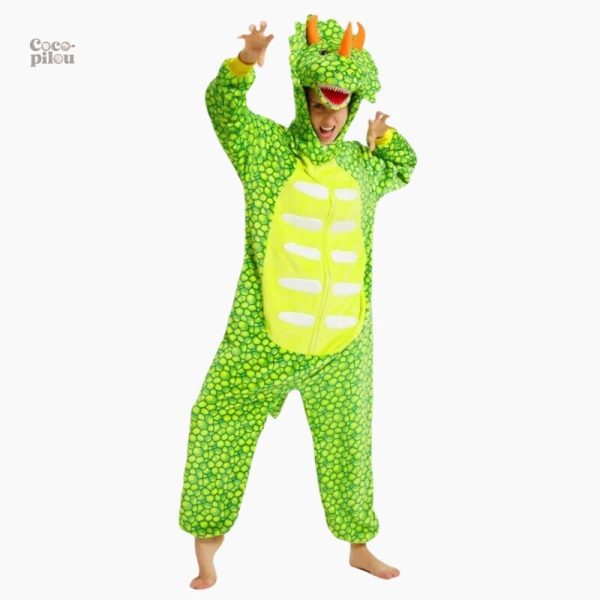 Vêtement Pilou Pilou femme, combinaison avec motif dinosaure ludique