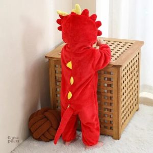 Pyjama dinosaure pour bébé, idéal pour les nuits douillettes