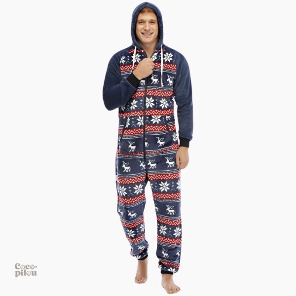 Combinaison festive homme en pilou pilou doux