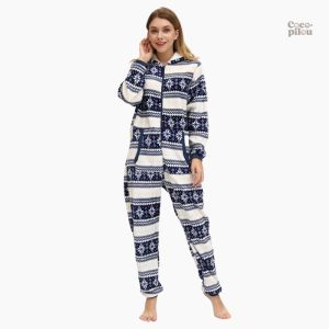 Combinaison peluche femme confortable et douce