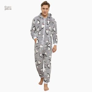 Combinaison polaire homme confort doux et chaud