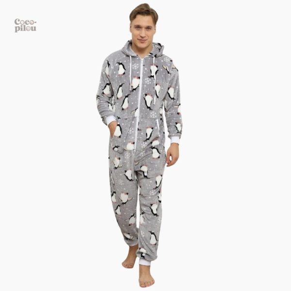 Combinaison polaire homme confort doux et chaud