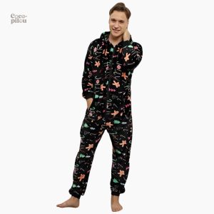 Combinaison pyjama homme polaire confortable et douillette