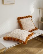 Coussin doux en moumoute pour un moment de détente