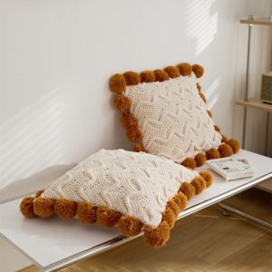 Coussin doux en moumoute pour un moment de détente
