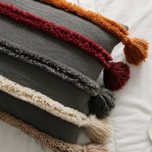 Coussin en peluche moelleux pour moments de détente