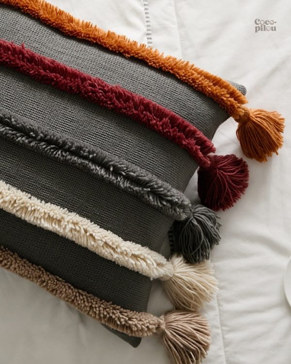 Coussin en peluche moelleux pour moments de détente