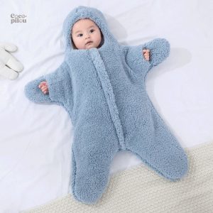 Couverture Pilou Pilou pour bébé, motif étoile apaisant