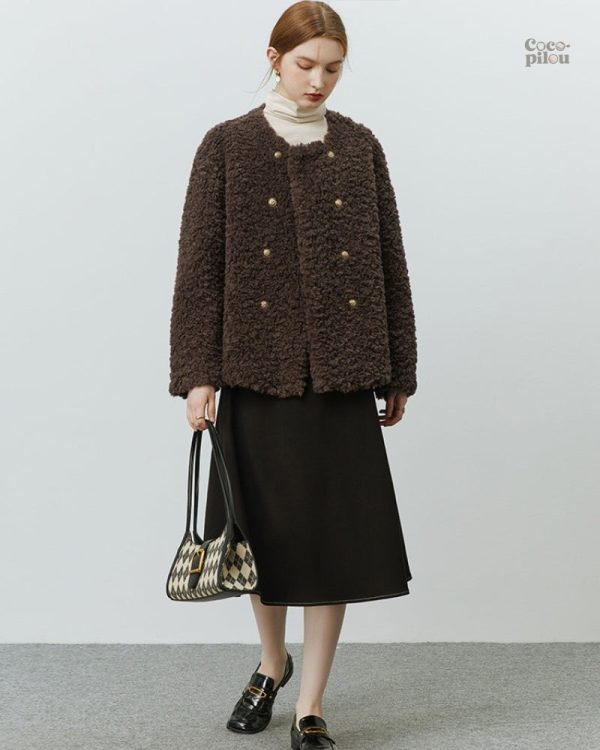 Veste duveteuse pour un look décontracté