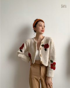 Pull chaud femme, style gilet d'hiver