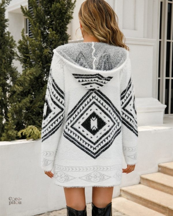 Gilet doux et long pour femme, idéal pour se réchauffer