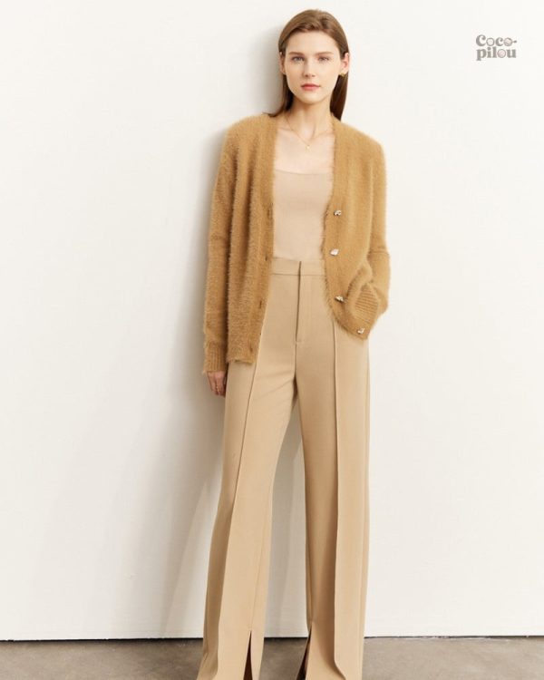 Gilet tendance femme en matière douce et chaude