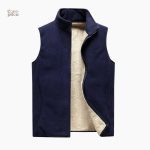 Gilet mouton sans manches doux pour femme