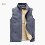Gilet peluche sans manches pour femme