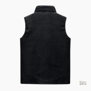 Gilet sans manches en pilou pilou, idéal pour l'hiver féminin