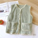 Gilet pyjama vert Pilou Pilou pour femme