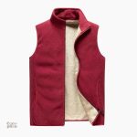 Gilet sans manches en moumoute pour femme