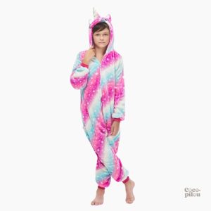Grenouillère garçon licorne en pilou pilou doux et confortable