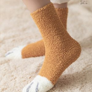 Chaussette en laine douce et confortable pour l'hiver