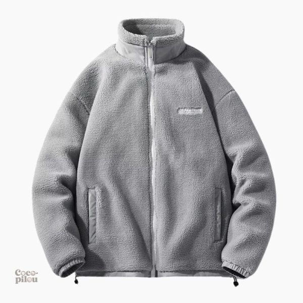 Grosse polaire homme confortable pour l'hiver, style Pilou Pilou