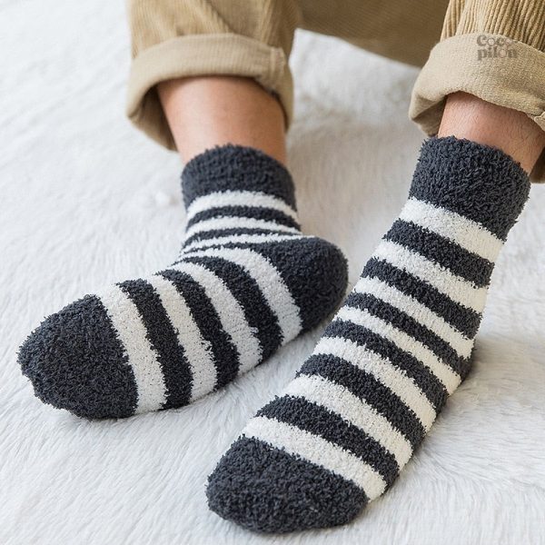 Grosses chaussettes cocooning pour homme en pilou pilou