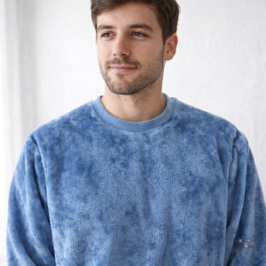 Pyjama Pilou homme confortable en coloris bleu
