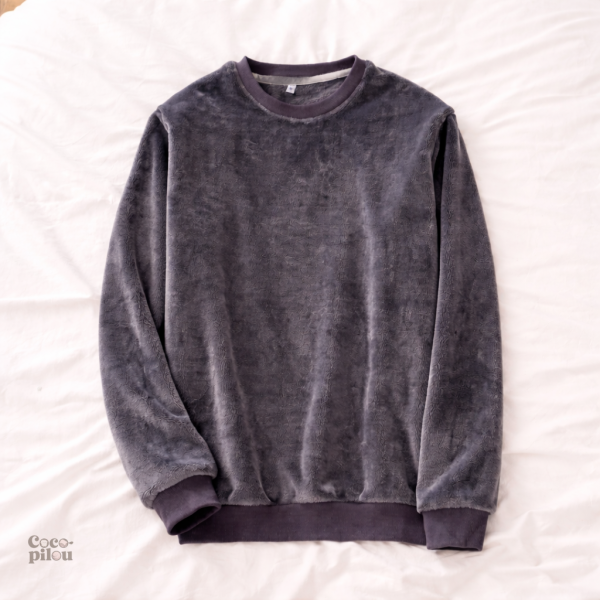 Haut de pyjama homme Pilou gris