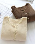 Haut Pilou doux pour pyjama femme