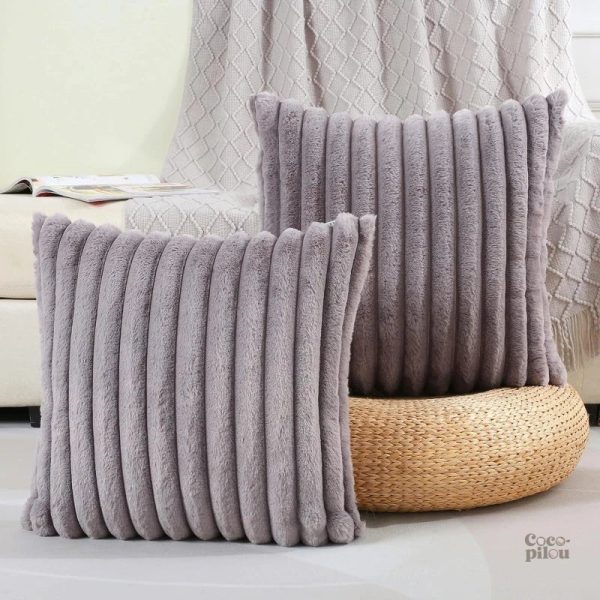 Housse de coussin hiver Pilou Pilou douce et confortable