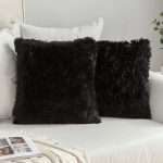 Housse de coussin moutonnée douce et confortable