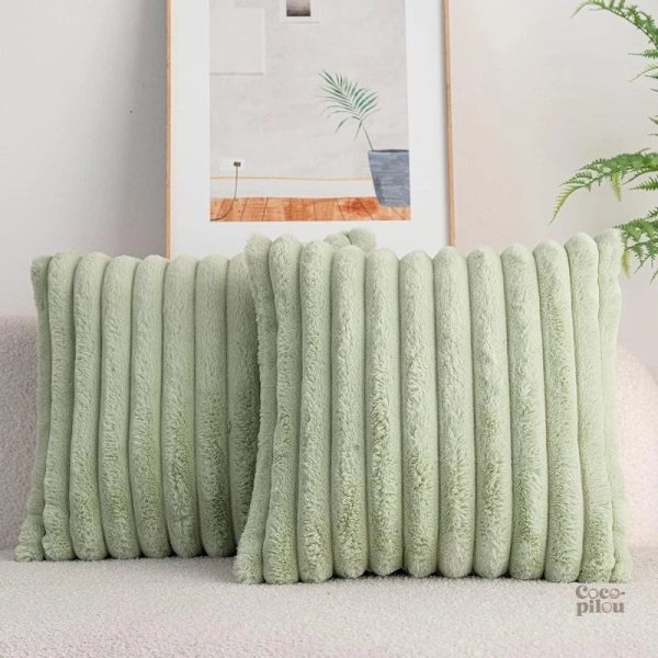 Housse de coussin pastel douce et confortable pour un décor tendance